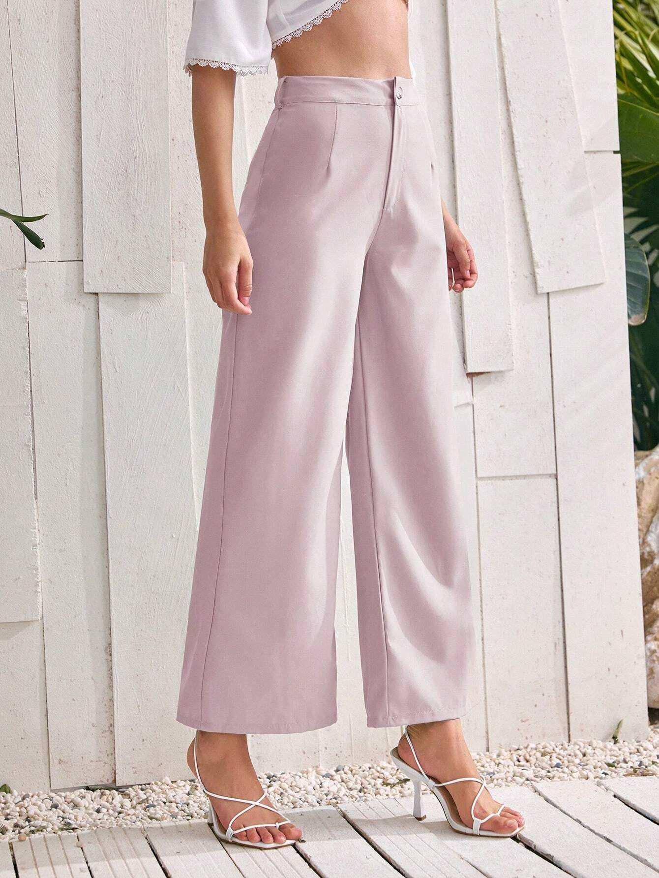 Privé Women'S Solid Color Loose Fit Pants
