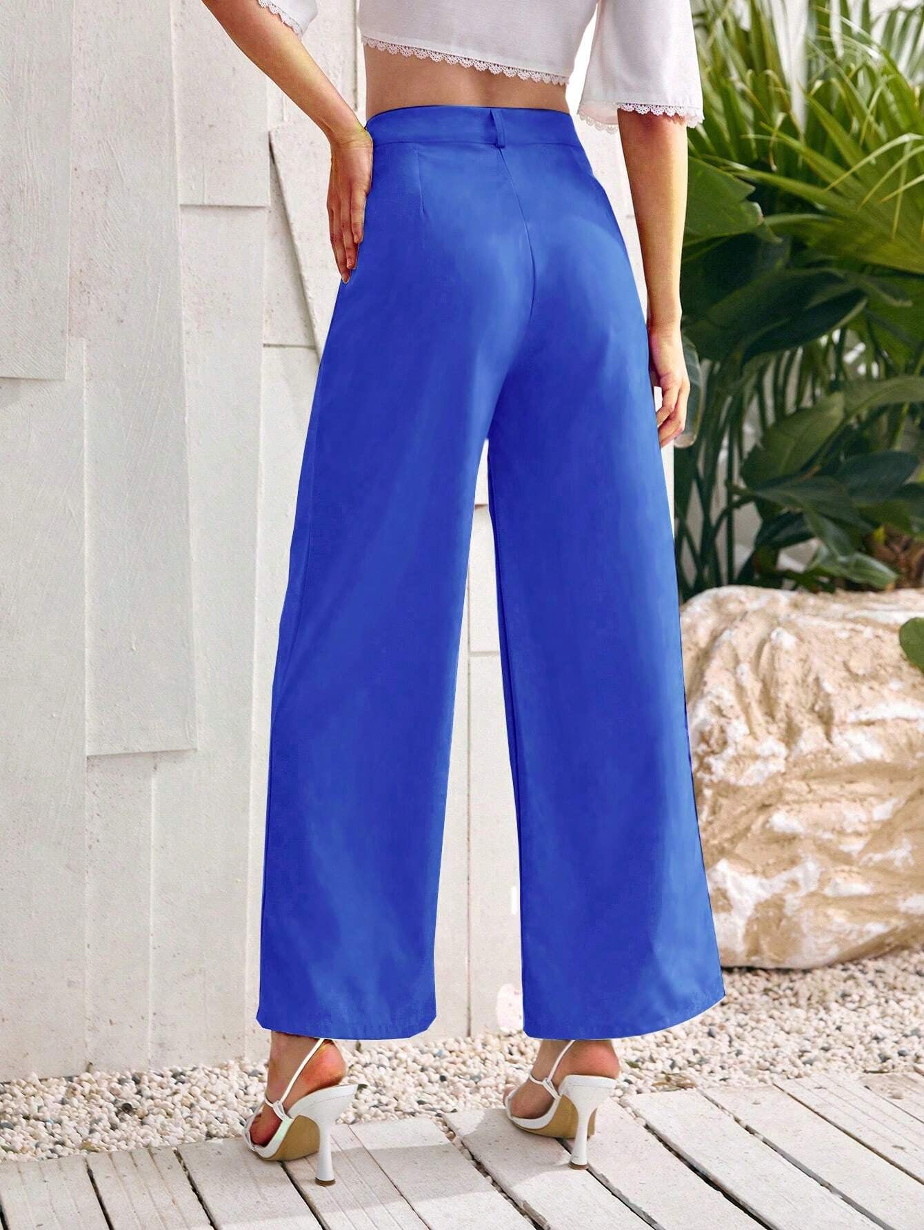 Privé Women'S Solid Color Loose Fit Pants