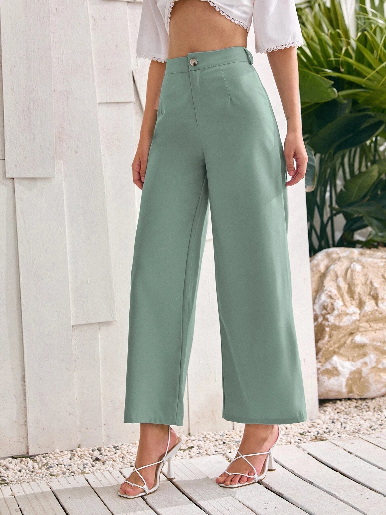 Privé Women'S Solid Color Loose Fit Pants