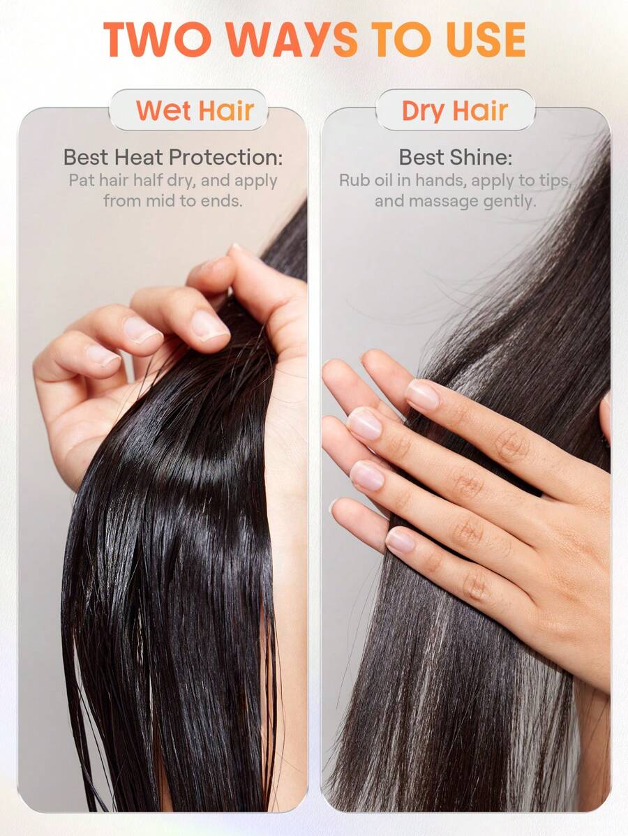 qualitySHEGLAM HAIR حراري Glow Elixir زيت