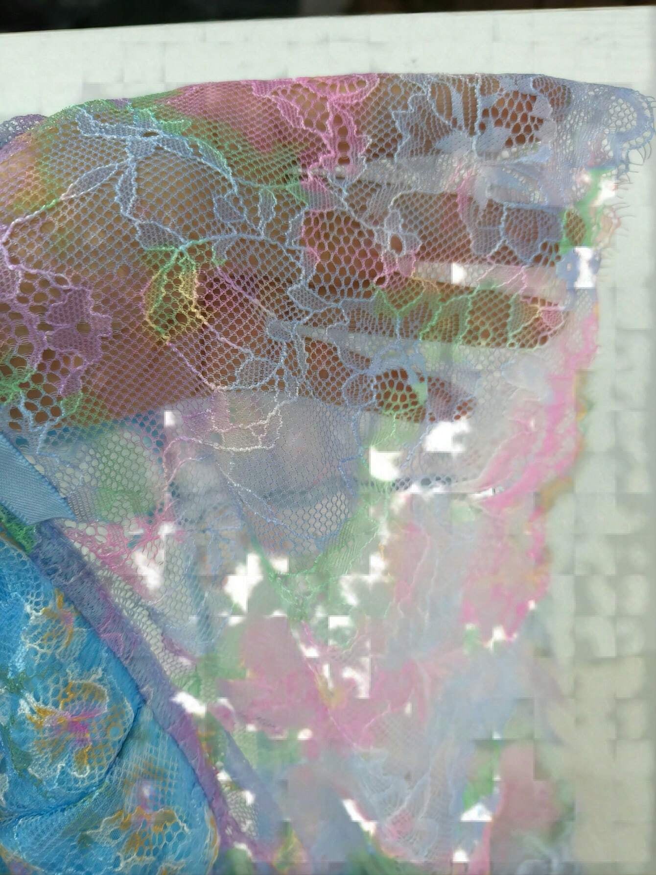 Floral Lace Ring Linked Lingerie Set