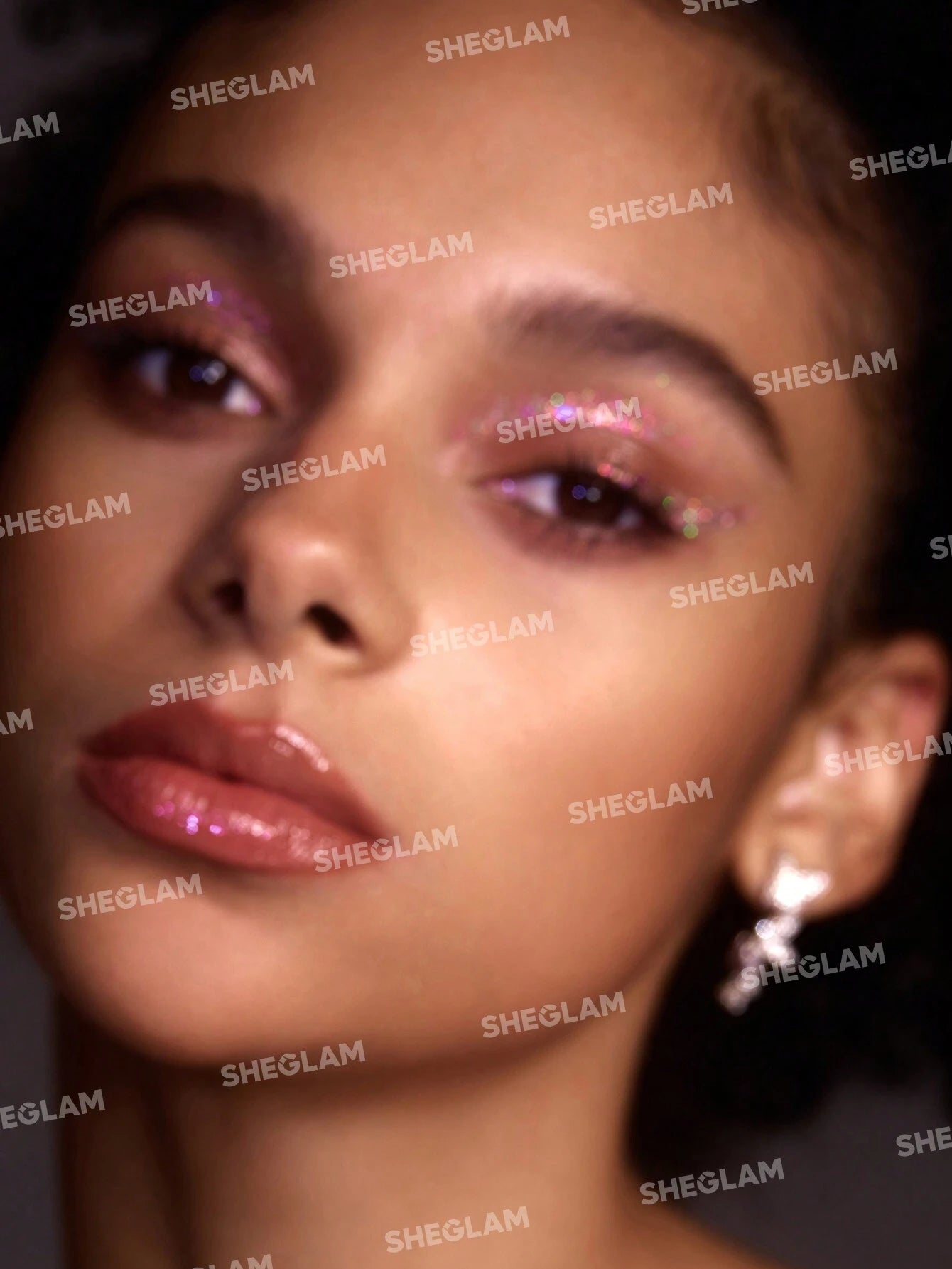 SHEGLAM Glitter Liner-Twinkling Lights Pink Glitter Eyeshadow Gel Fashion Color Evenly Pigmented Glitter Shimmer Eyeliner Black Friday Winter Party Eyeshadow