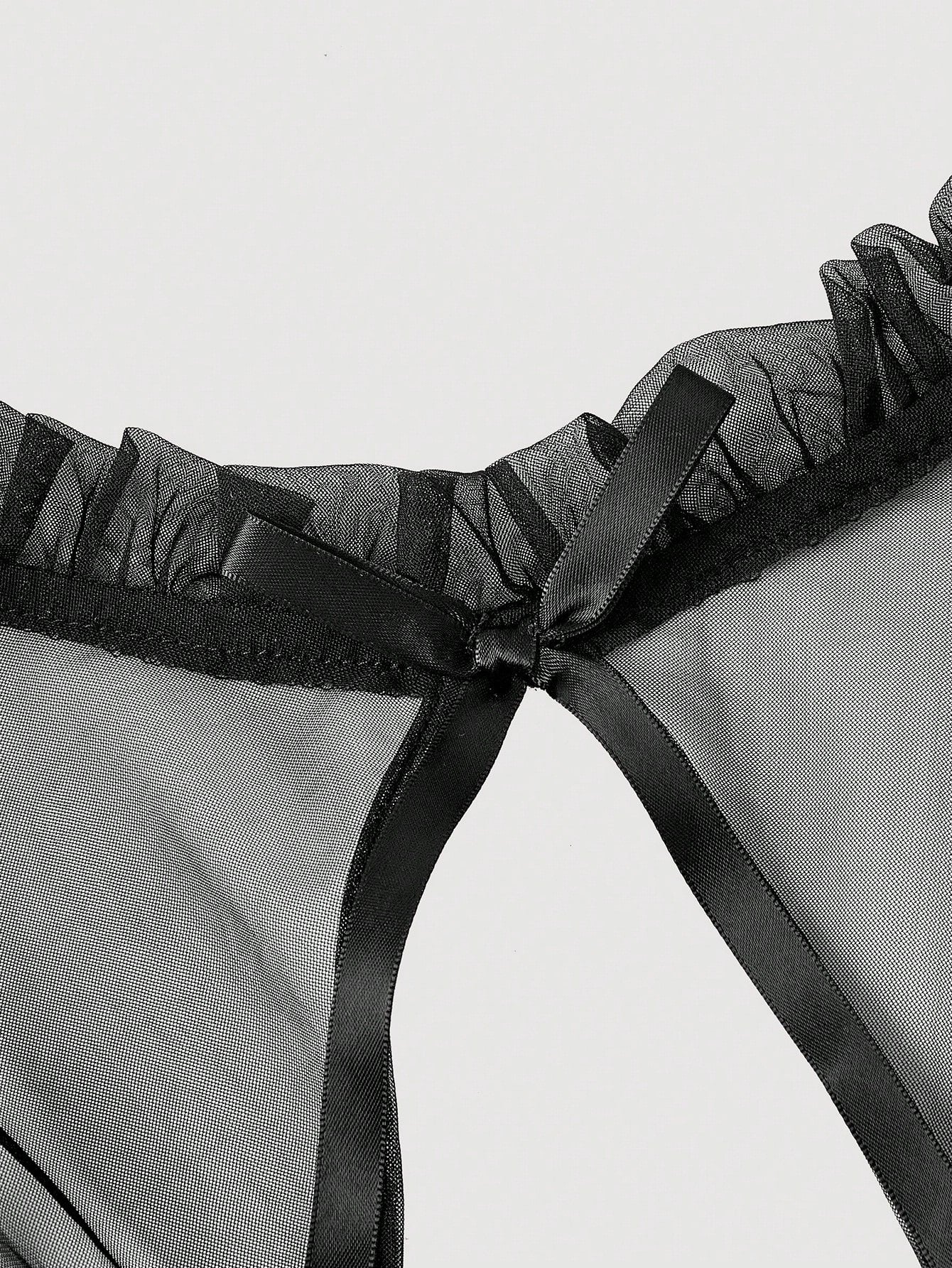 SHEIN MOD فستان طويل الأكمام بياقة عالية وشبك أنيق