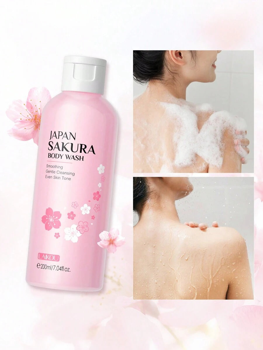 LAIKOU غسول جسم سكورا 200مل مرطب ومضيء