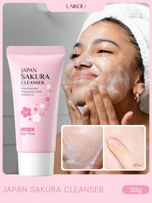 LAIKOU منظف أساسي سكورا 50غ مرطب للتحكم بالزيوت