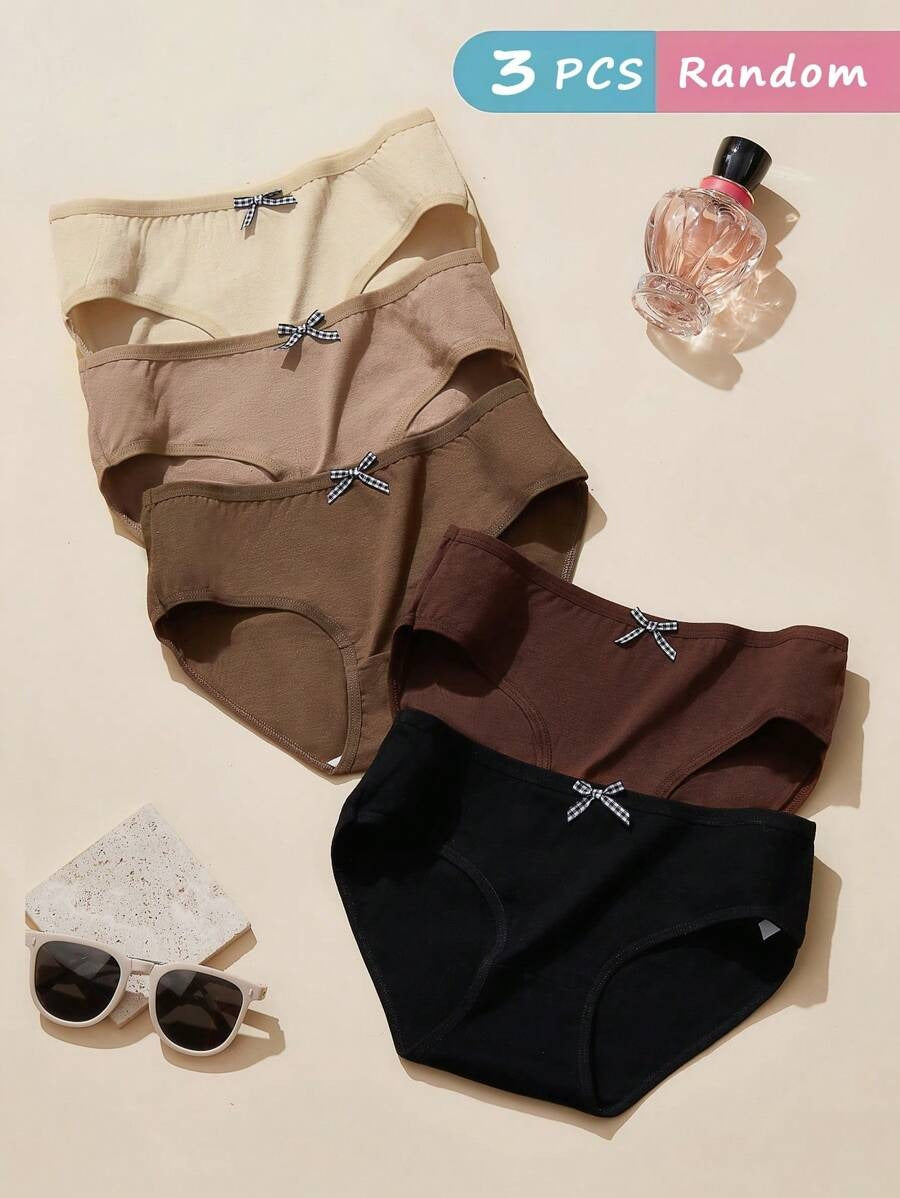 SHEIN طقم 3 سراويل داخلية قطنية
