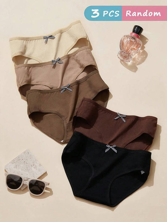 SHEIN طقم 3 سراويل داخلية قطنية