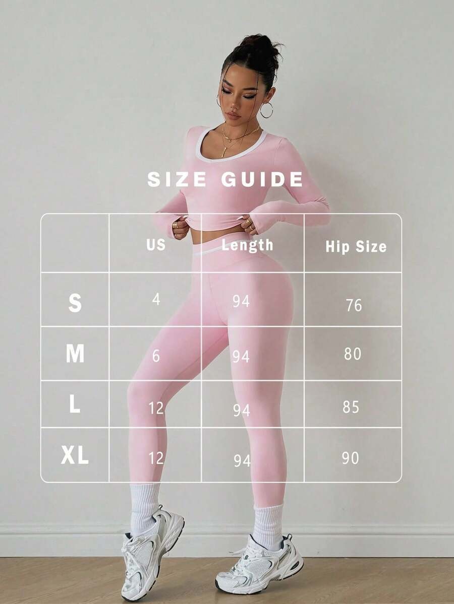 SHEIN طقم رياضي وردي من قطعتين