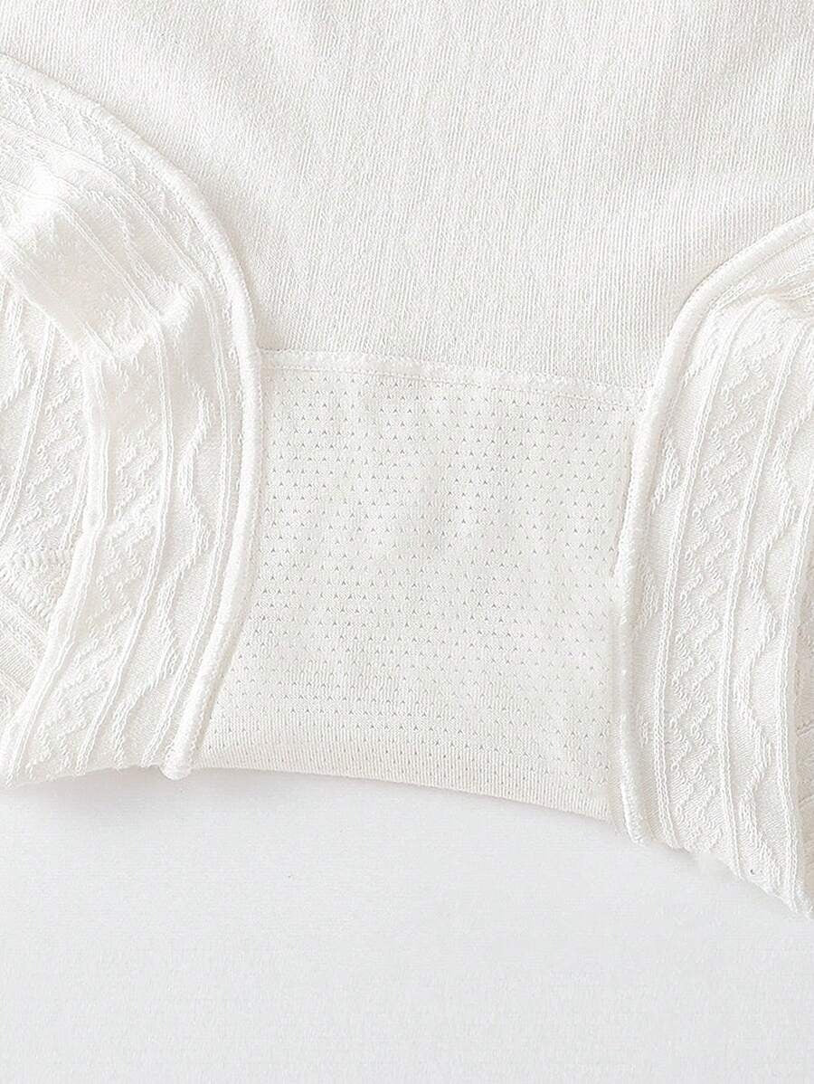 SHEIN طقم 4 قطع ملابس داخلية نسائية بخصر عالي