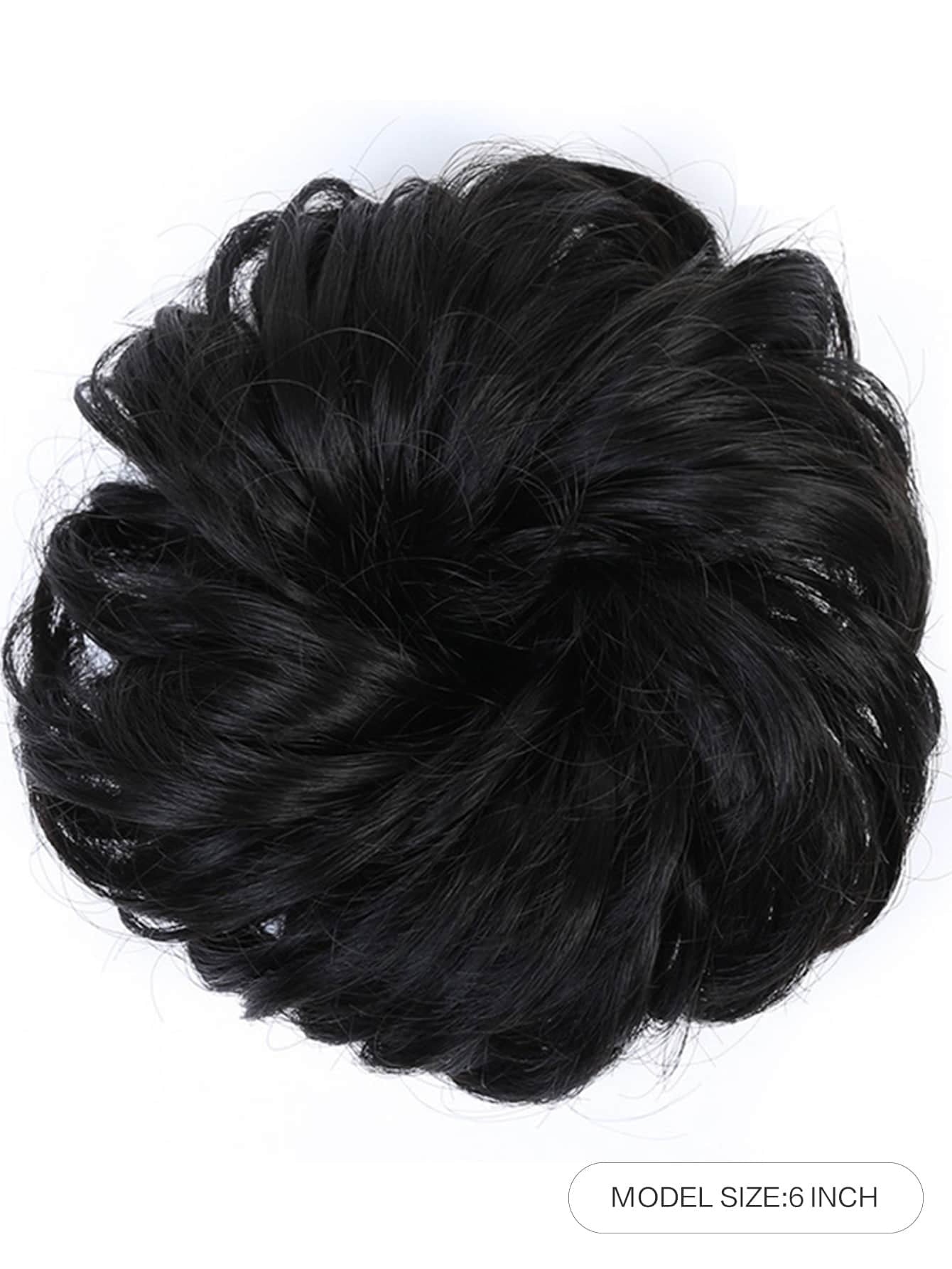 SHEIN كعكة شعر فوضوية بستايل مجعد