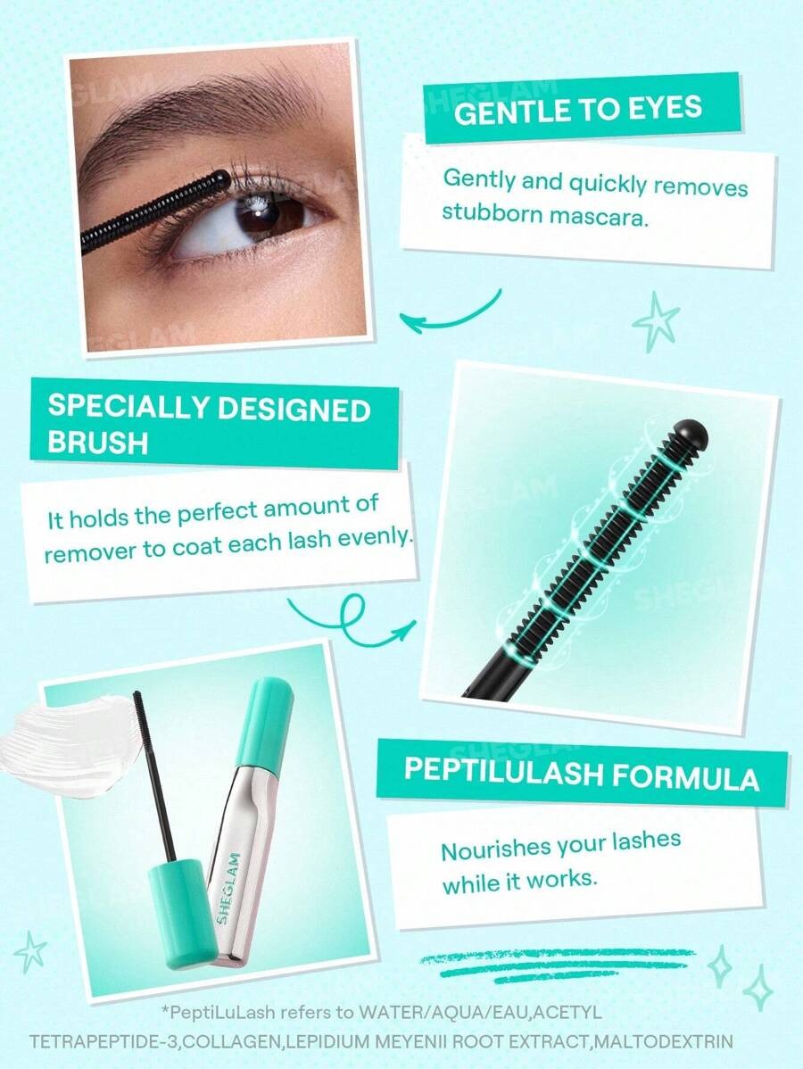 SHEGLAM ماسكارا شفافة للرموش معالجة للتكثيف و زيادة الطول