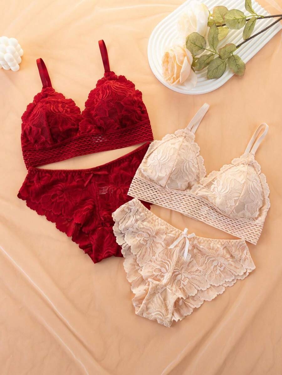 SHEIN طقم داخلي نسائي مميز 6 قطع