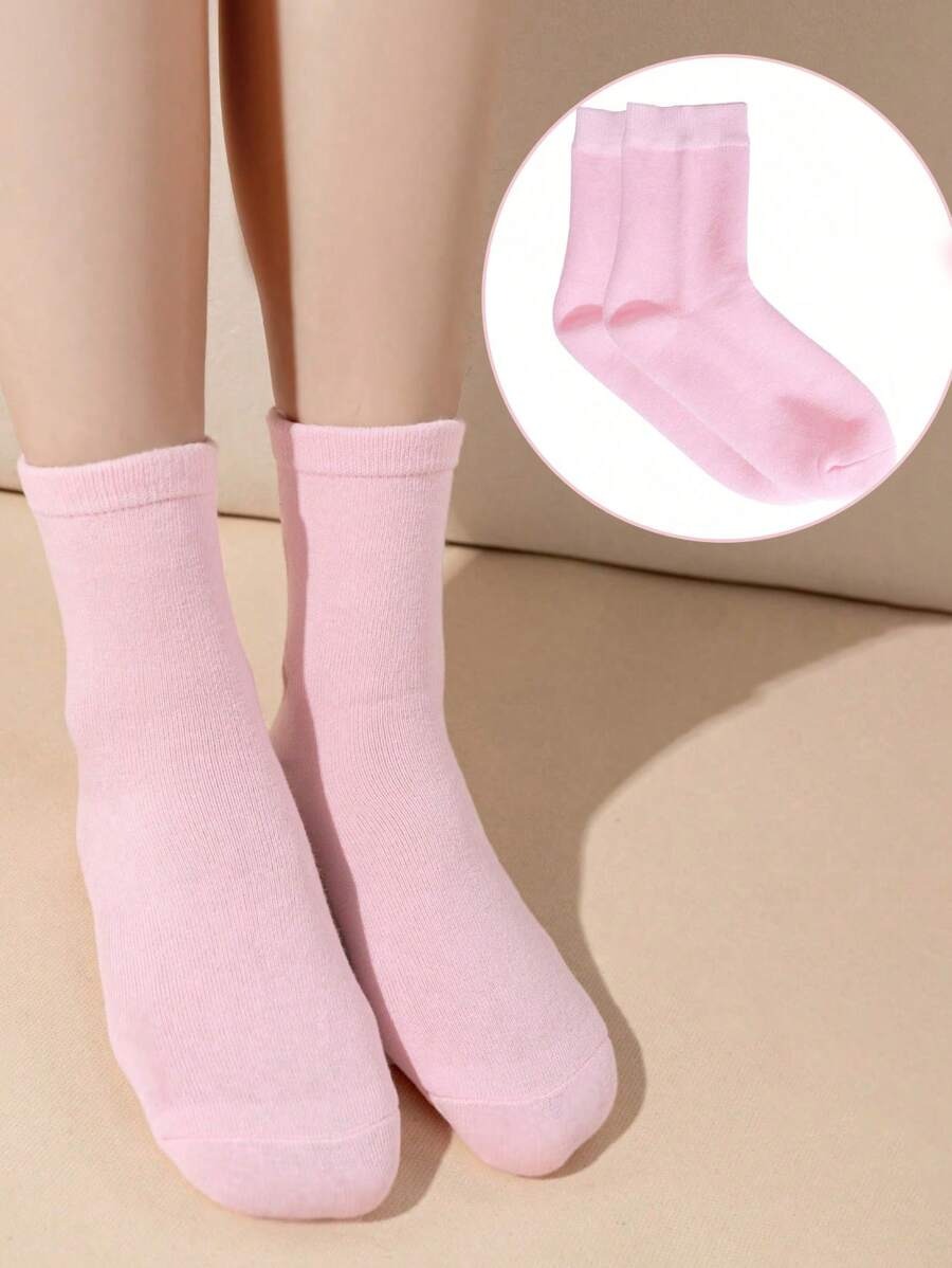 SHEIN زوج أقنعة قدم وردية للترطيب والتبييض