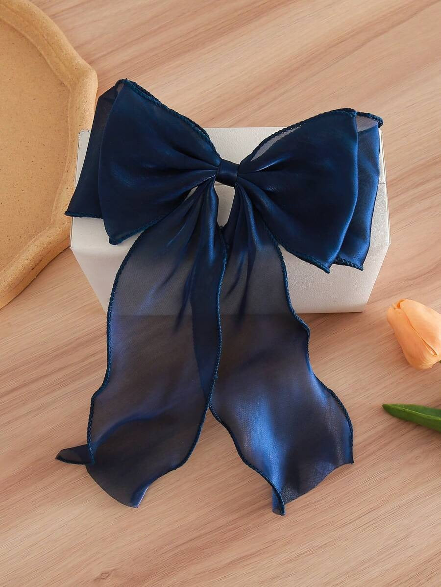 SHEIN مشبك شعر بشريط أزرق داكن