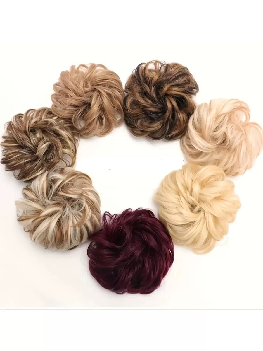 SHEIN كعكة شعر فوضوية بستايل مجعد