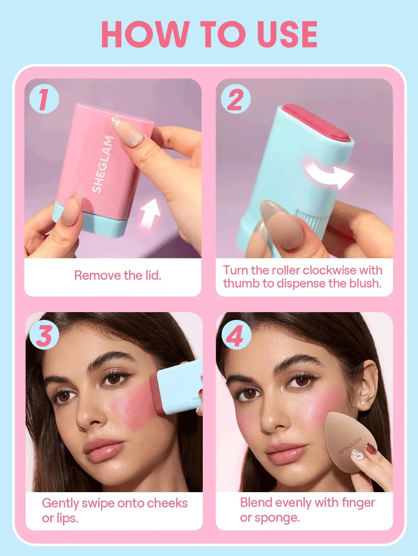 SHEGLAM Glass Glow Pink Lemonade أحمر خدود