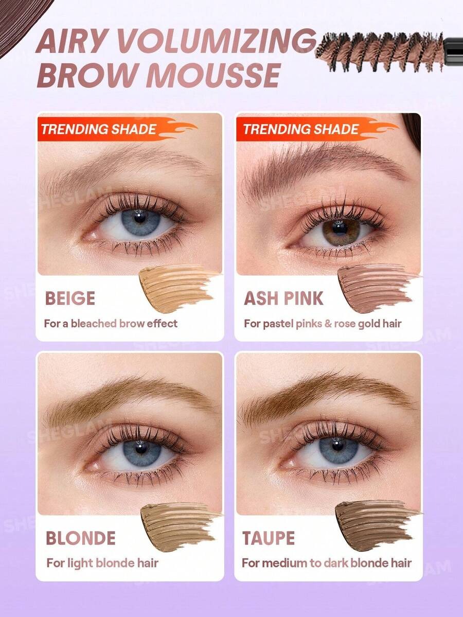 SHEGLAM Airy Tinted Volumizing Chocolate  جل حواجب بلون شوكولاتة