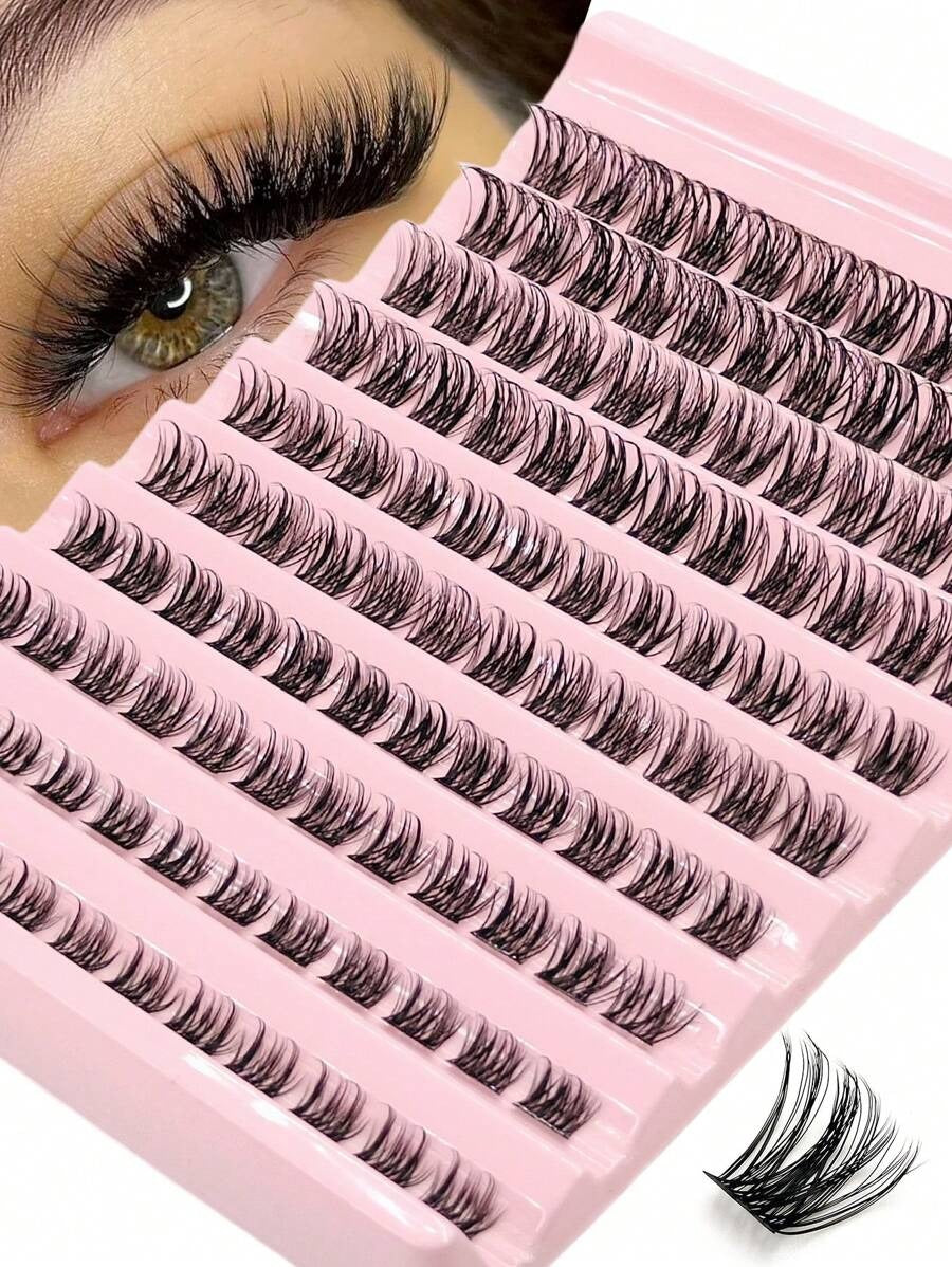 SHEIN Asiteo طقم 120 قطعة من الرموش الناعمة والخفيفة