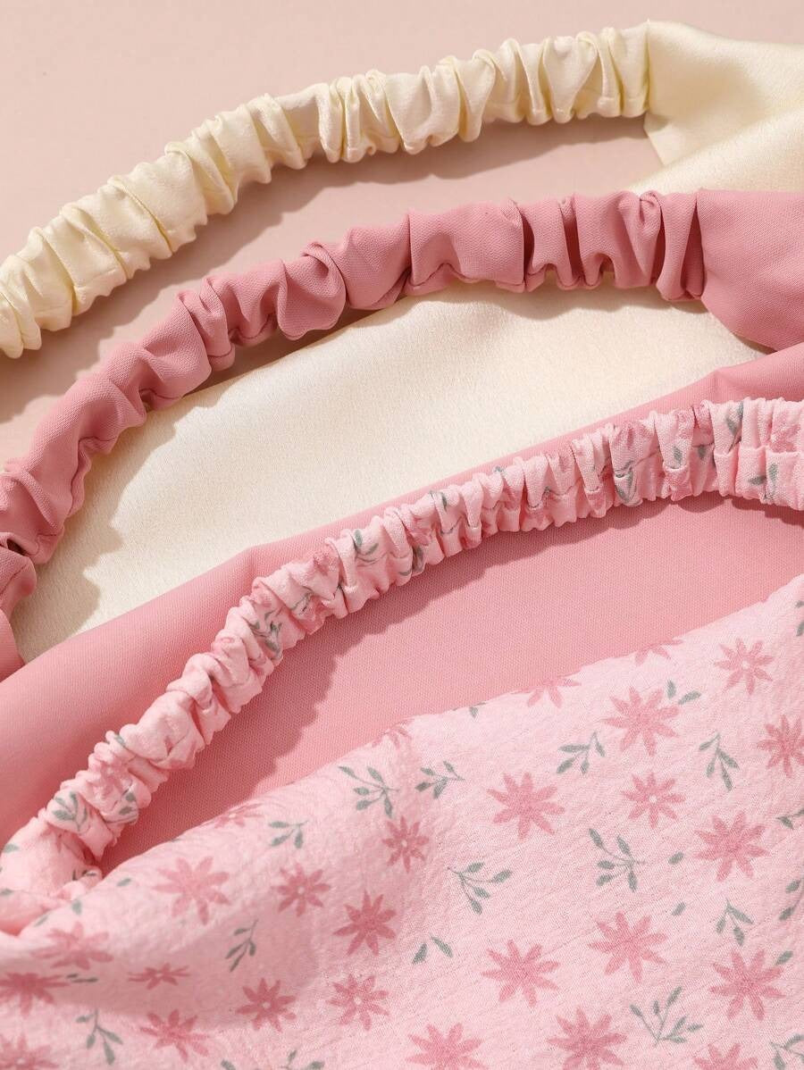 SHEIN طقم 3 قطع أوشحة مثلثة للشعر