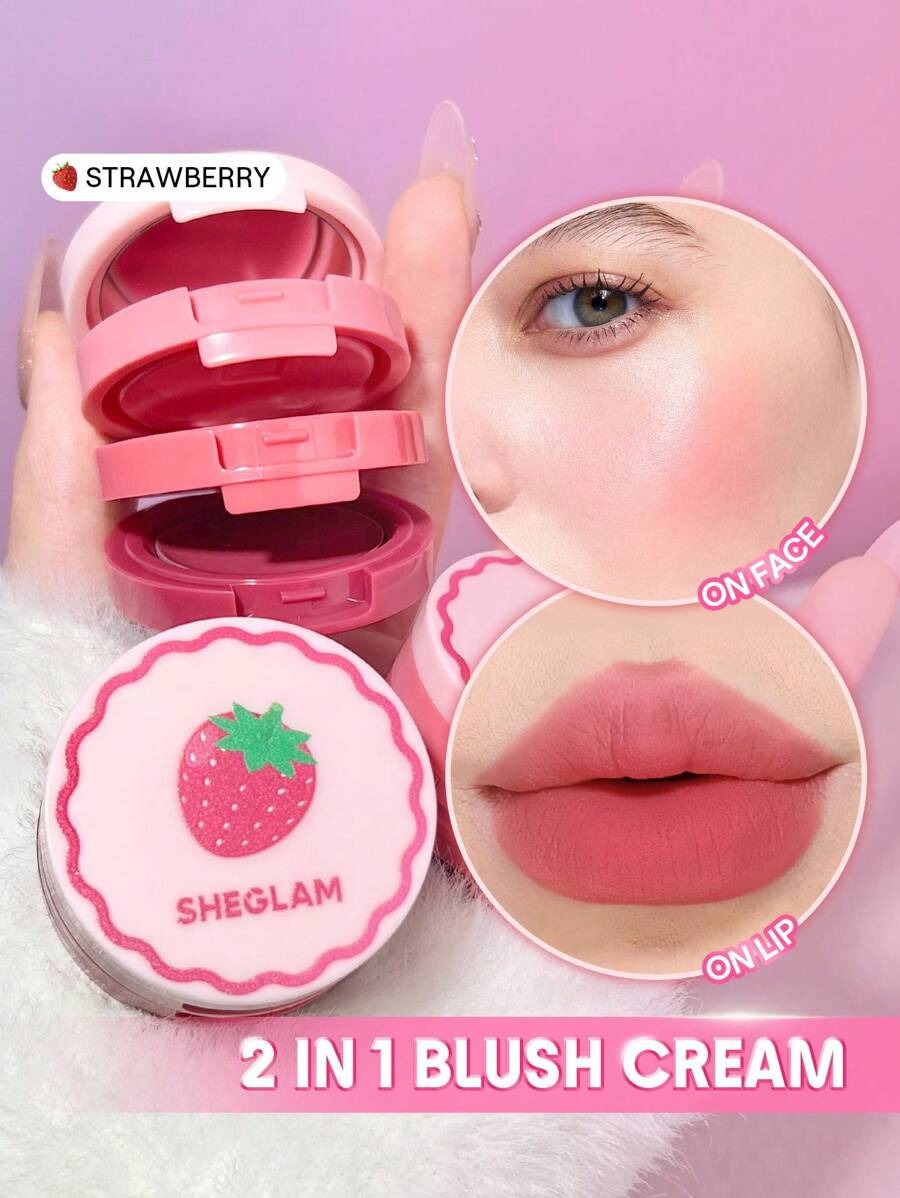 SHEGLAM Strawberry Whirl طقم كريم للخدود والشفايف