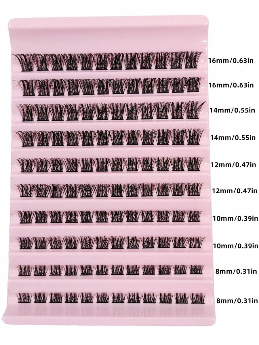 SHEIN Asiteo طقم 120 قطعة من الرموش الناعمة والخفيفة