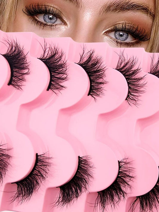 SHEIN  مجموعة من 7 أزواج من الرموش النصفية