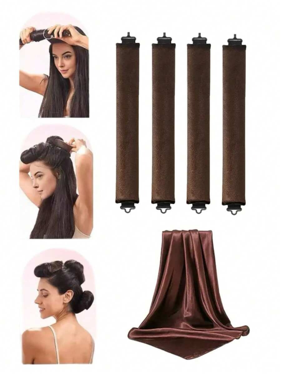 SHEIN طقم حلقات شعر لتجعيد بدون حرارة