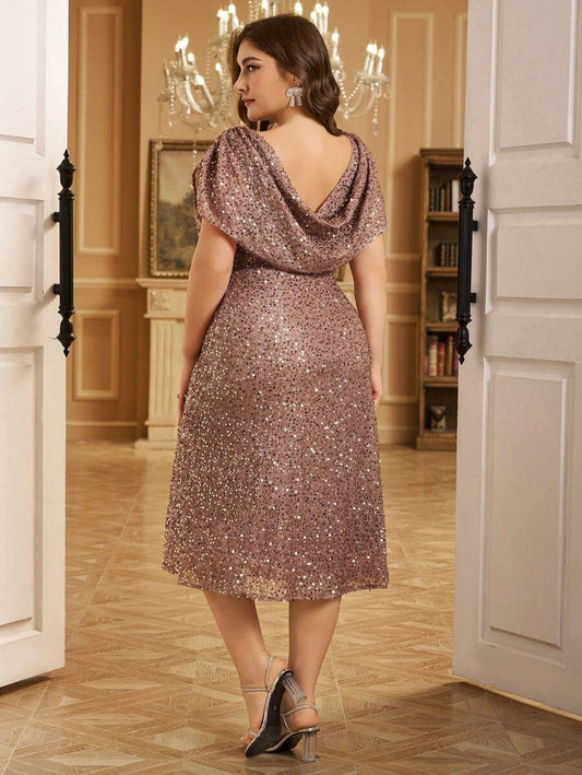 SHEIN Fuaheng فستان سهرة متوسط الطول