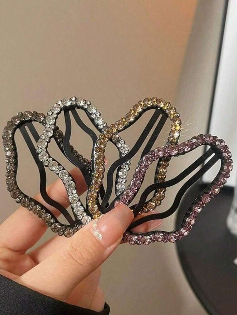 SHEIN مجموعة 4 مشابك شعر