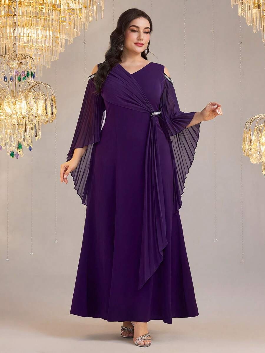 SHEIN فستان طويل بقصة واسعة من الخصر