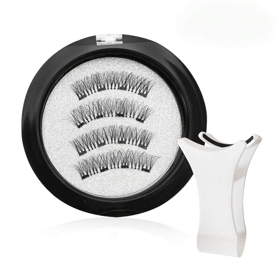 SHEIN Waloshow طقم رموش مغناطيسية طبيعية بدون غراء