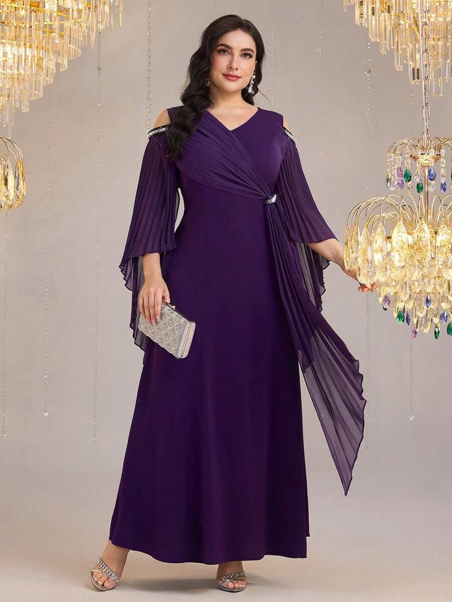 SHEIN فستان طويل بقصة واسعة من الخصر