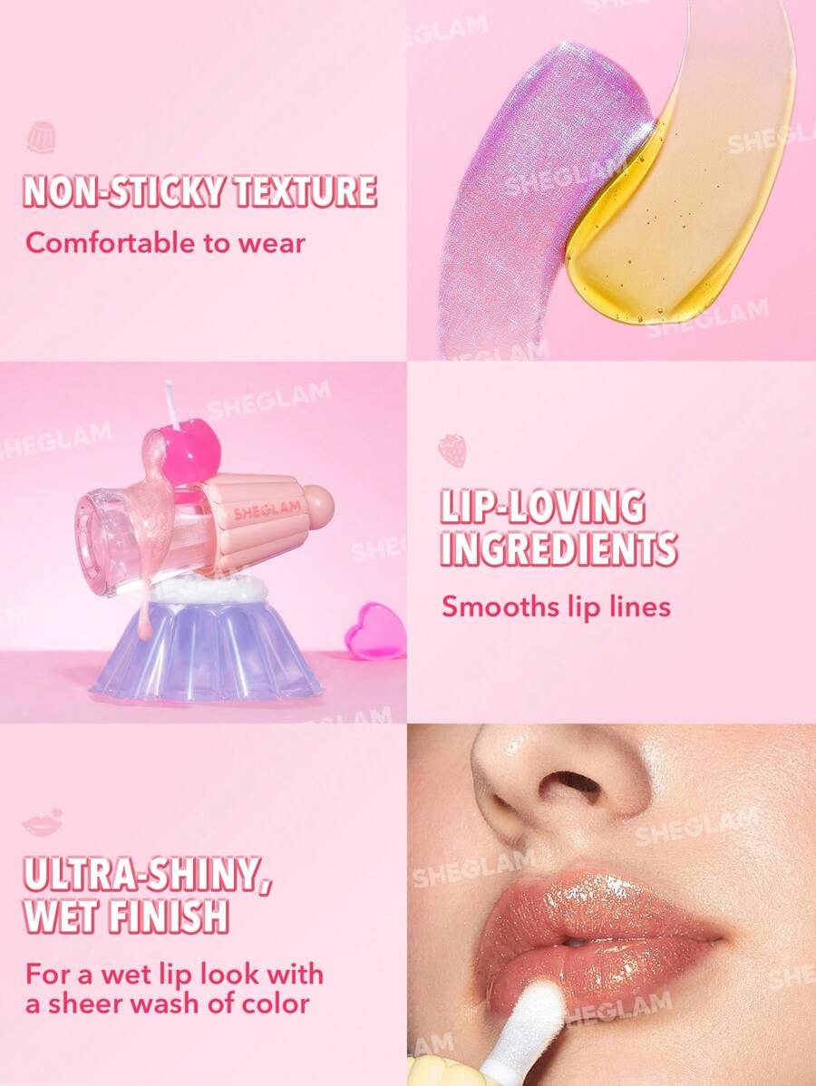 SHEGLAM Jelly Wow Princess Vibes زيت شفايف مرطب