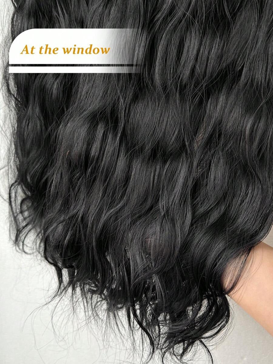 SHEIN مجموعة 3 قطع وصلات شعر بمشبك بلون أسود