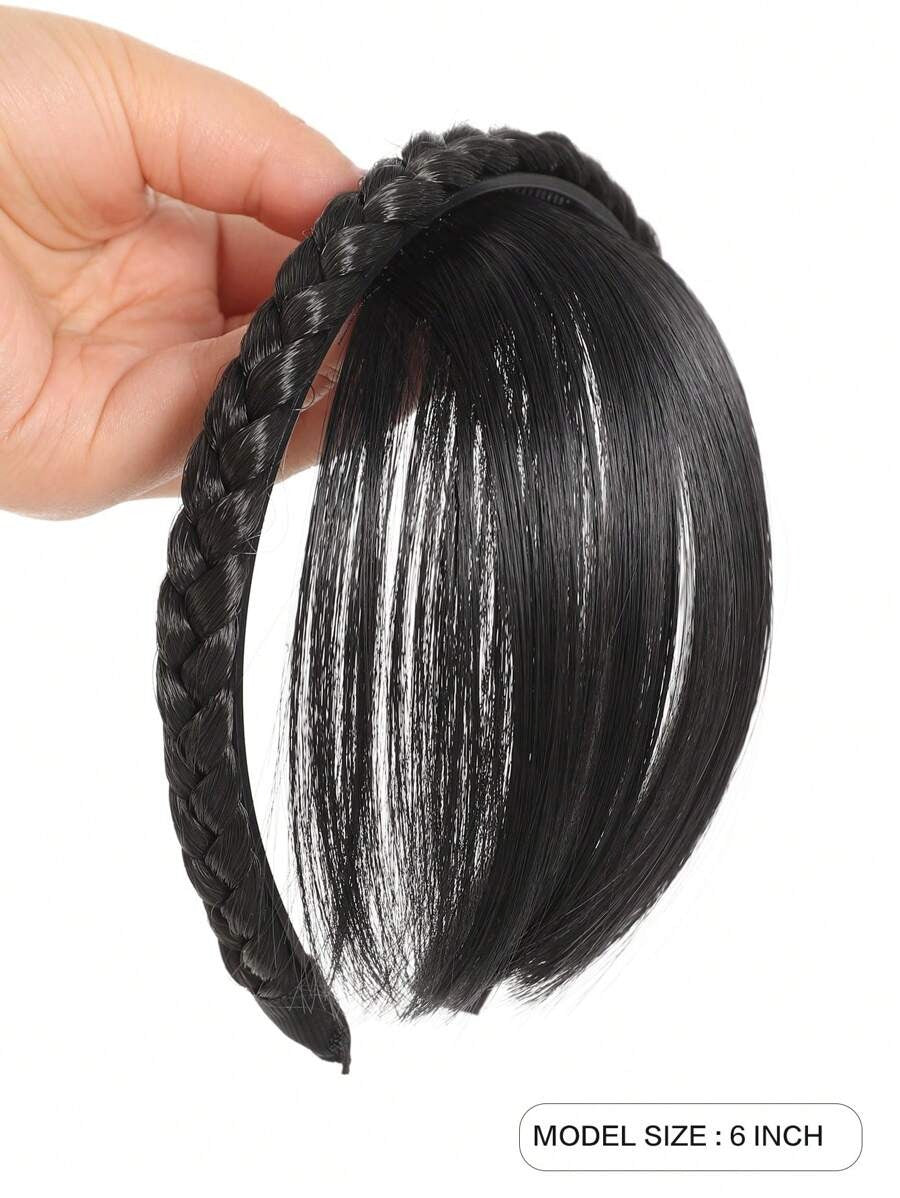 SHEIN باروكة ضفيرة مع غرة ناعمة