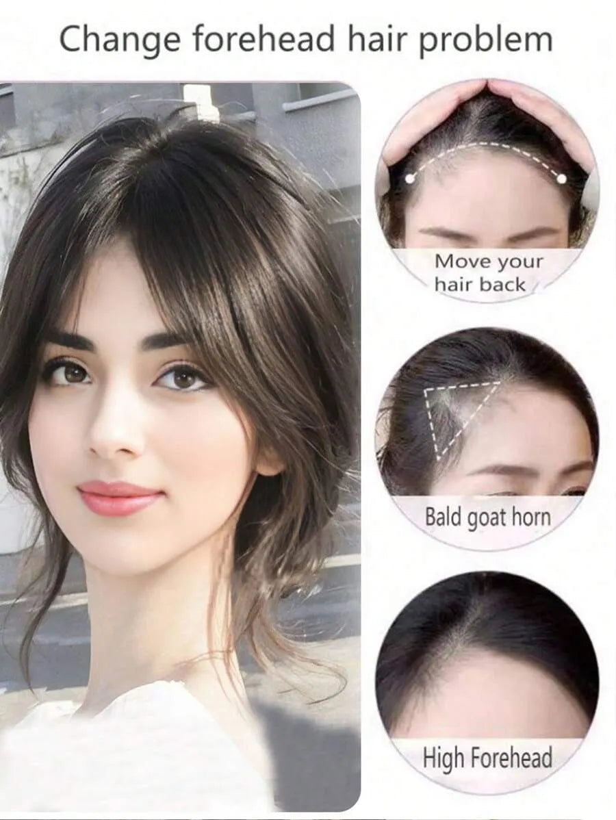 SHEIN شعر مستعار بخصلات هوائية طبيعية (8 بوصة)