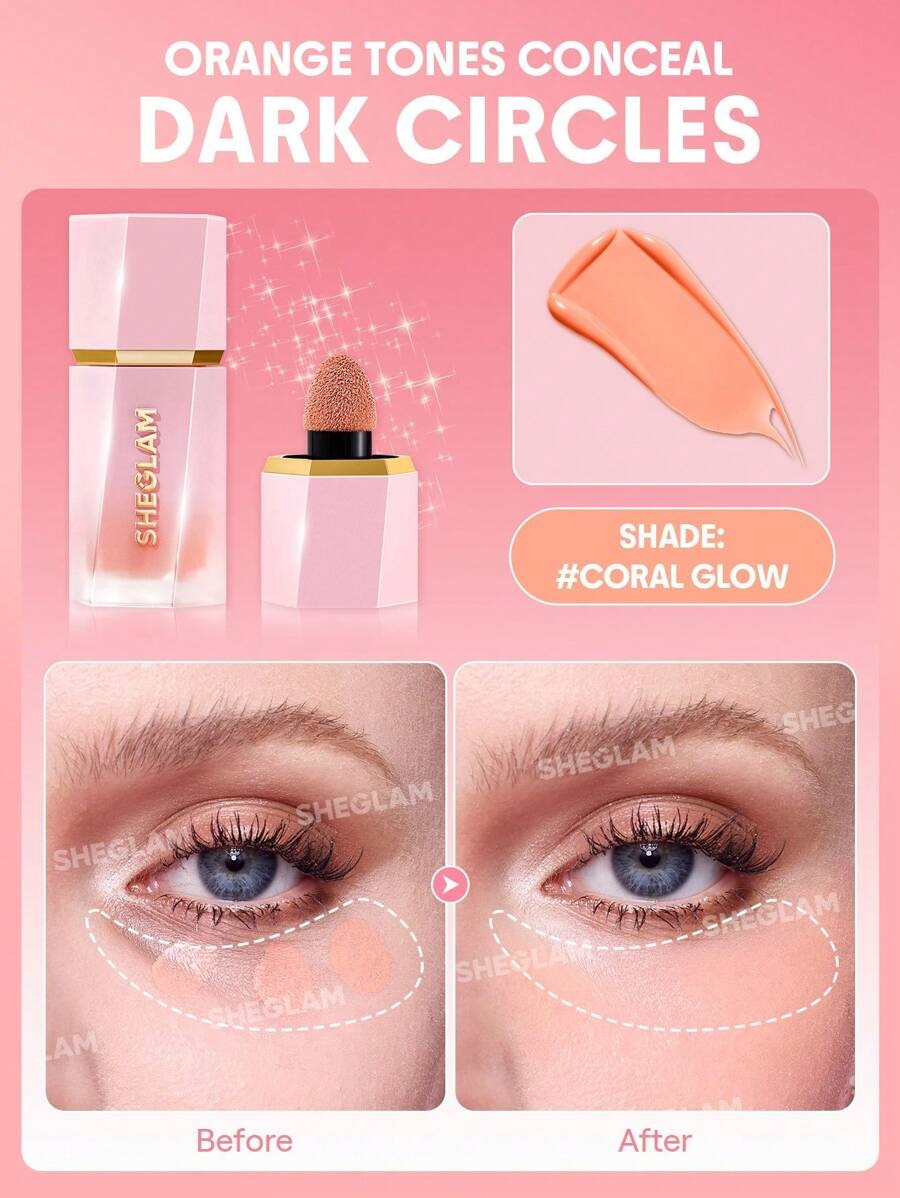 SHEGLAM Color Bloom Coral Glow أحمر خدود سائل