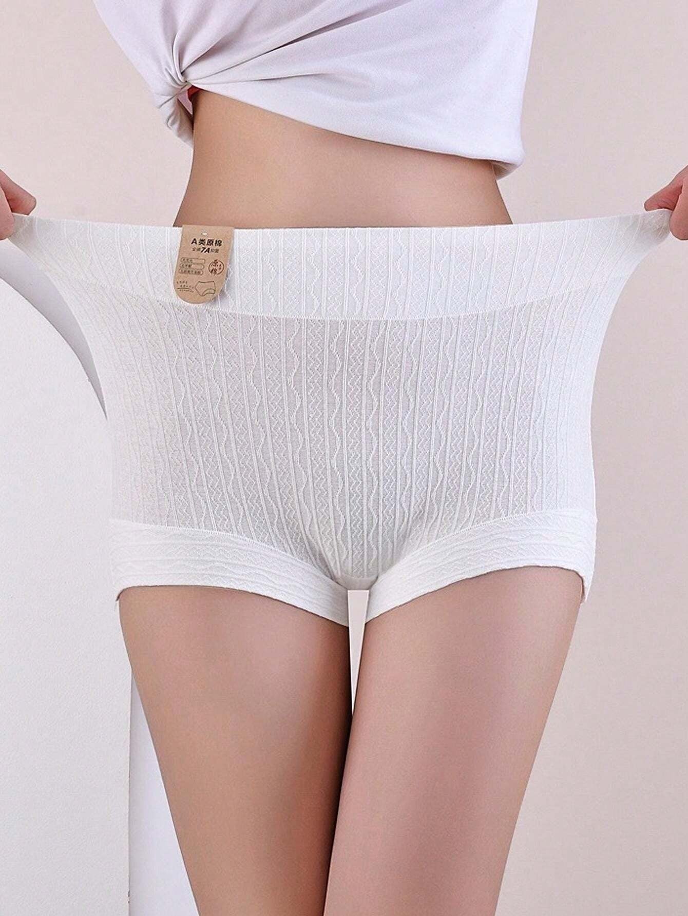 SHEIN طقم 4 قطع ملابس داخلية نسائية بخصر عالي