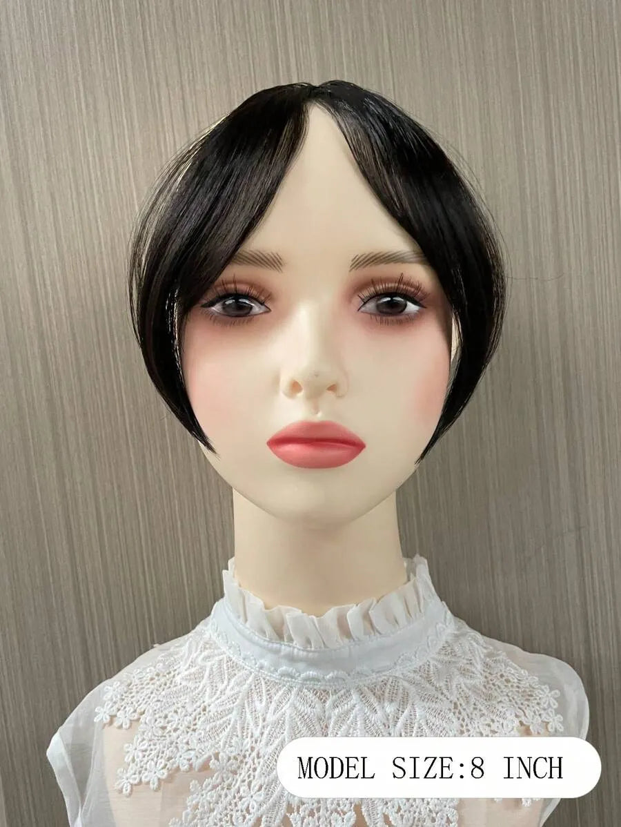 SHEIN شعر مستعار بخصلات هوائية طبيعية (8 بوصة)