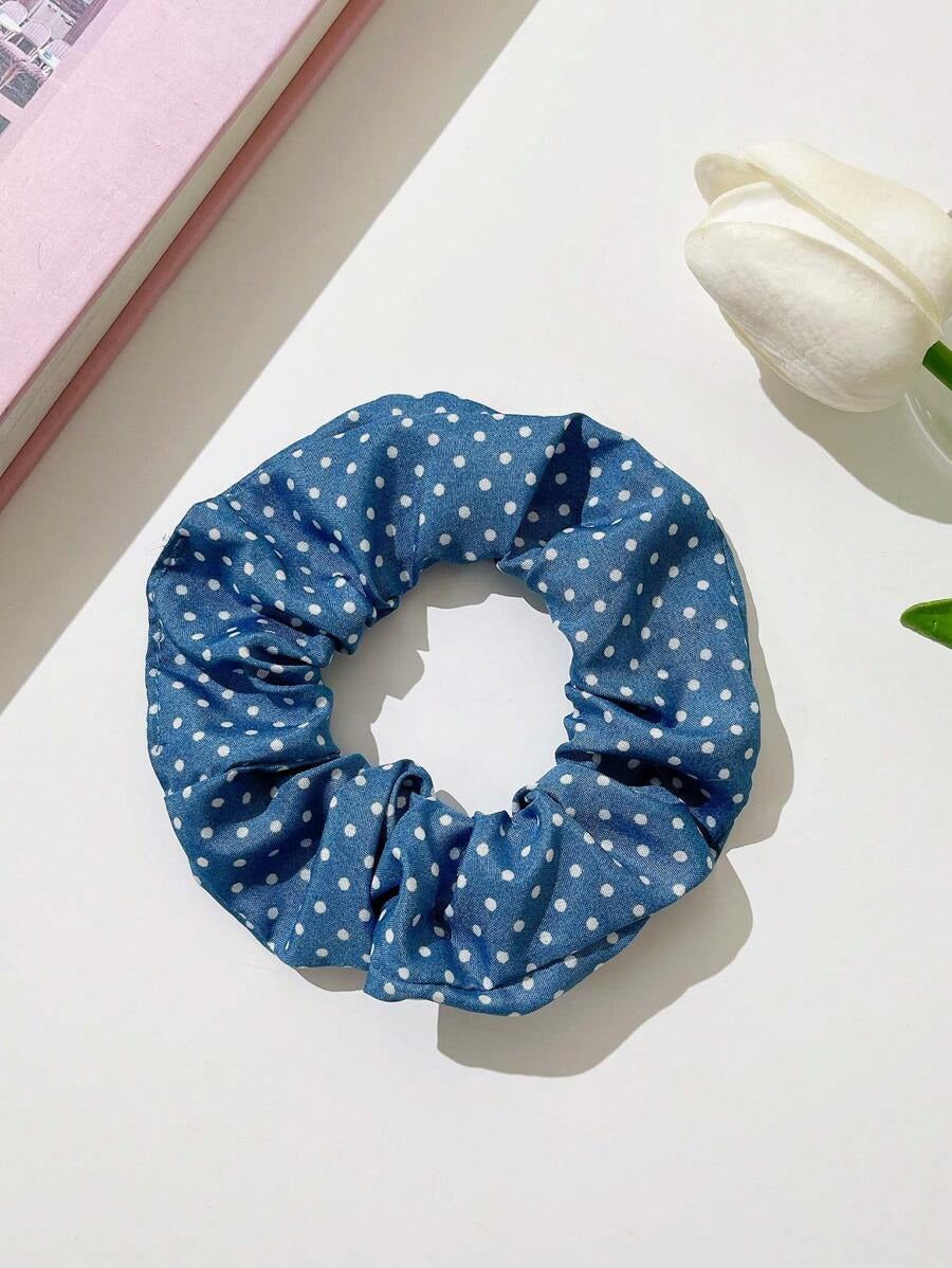 SHEIN مجموعة 10 قطع ربطات شعر نسائية كاجوال بتصميم مربعات وزهور