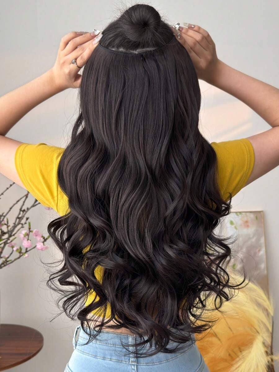 SHEIN وصلة شعر مجعد ممزوج بشكل طبيعي