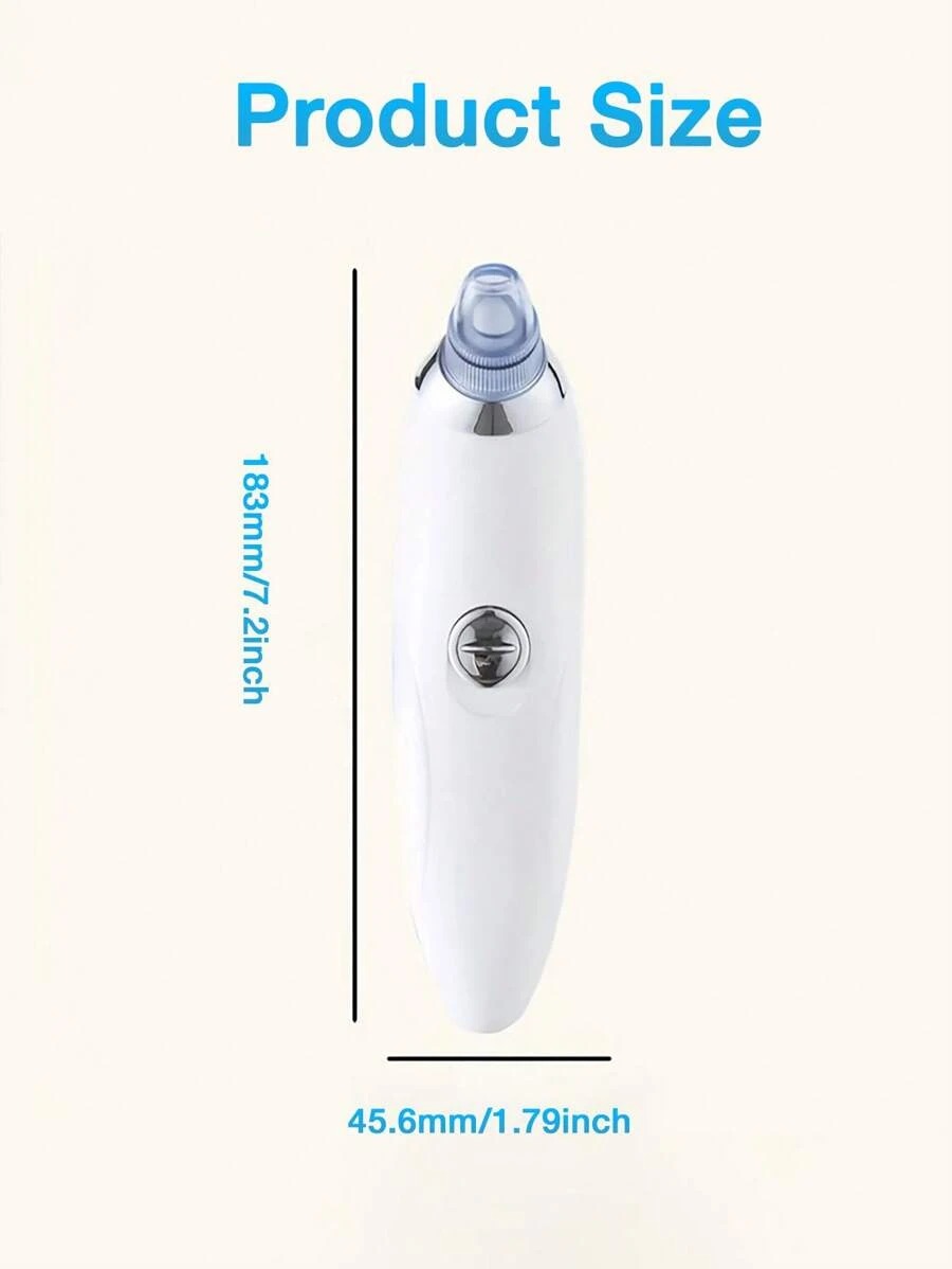 SHEIN GENAI جهاز شفط الرؤوس السوداء لون أبيض