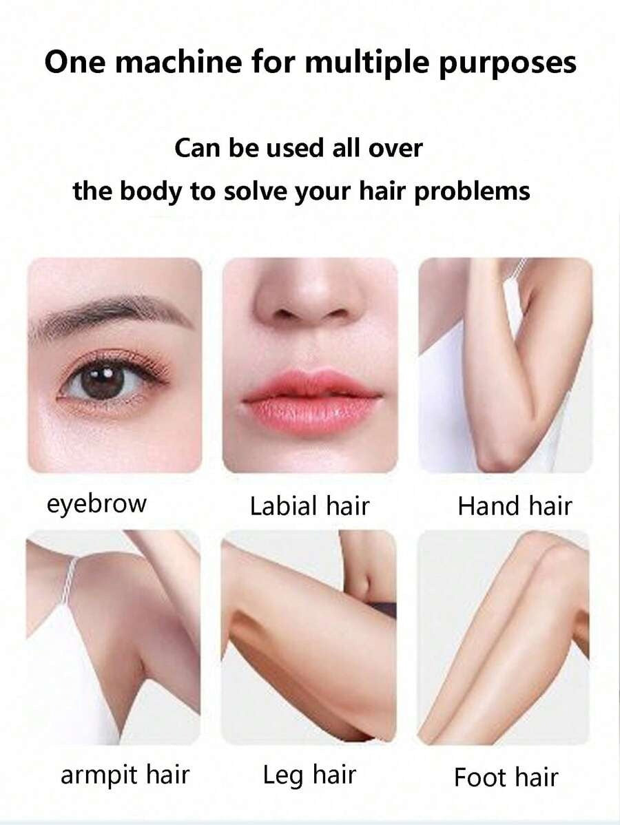 SHEIN براية إزالة شعر صغيرة للوجه لون أبيض