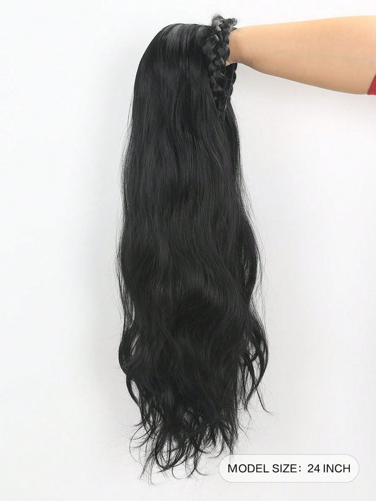 SHEIN شعر صناعي طويل مموج مع ضفائر ملتوية