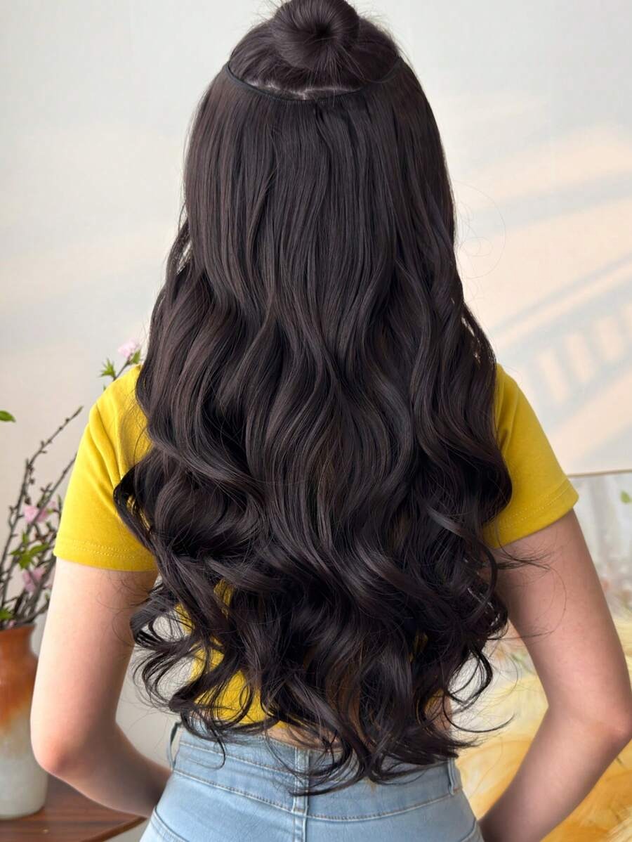 SHEIN وصلة شعر مجعد ممزوج بشكل طبيعي