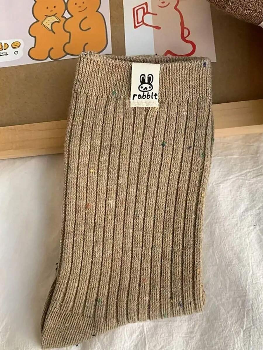 SHEIN 4 أزواج جوارب سميكة