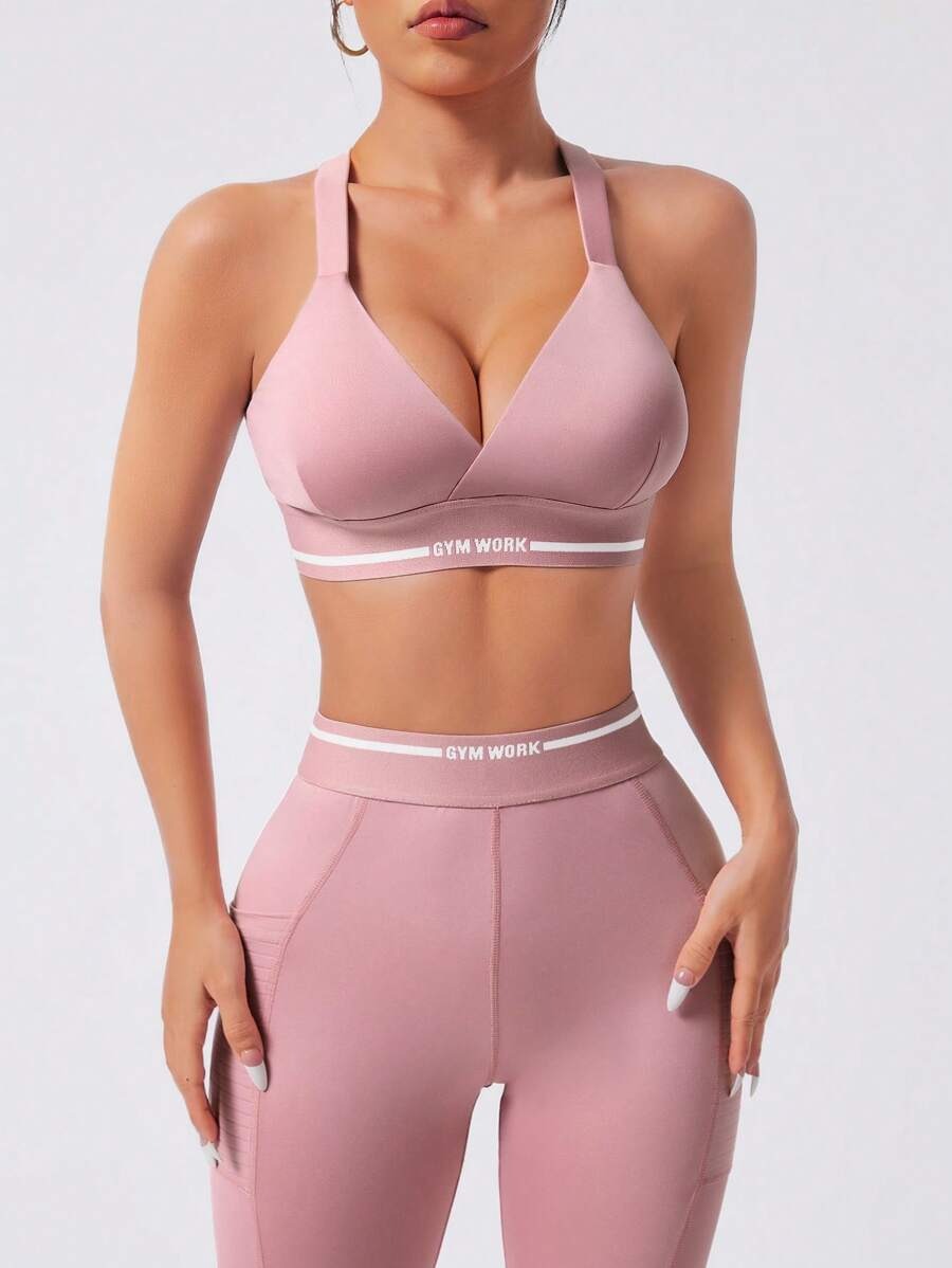 SHEIN طقم رياضي نسائي من قطعتين