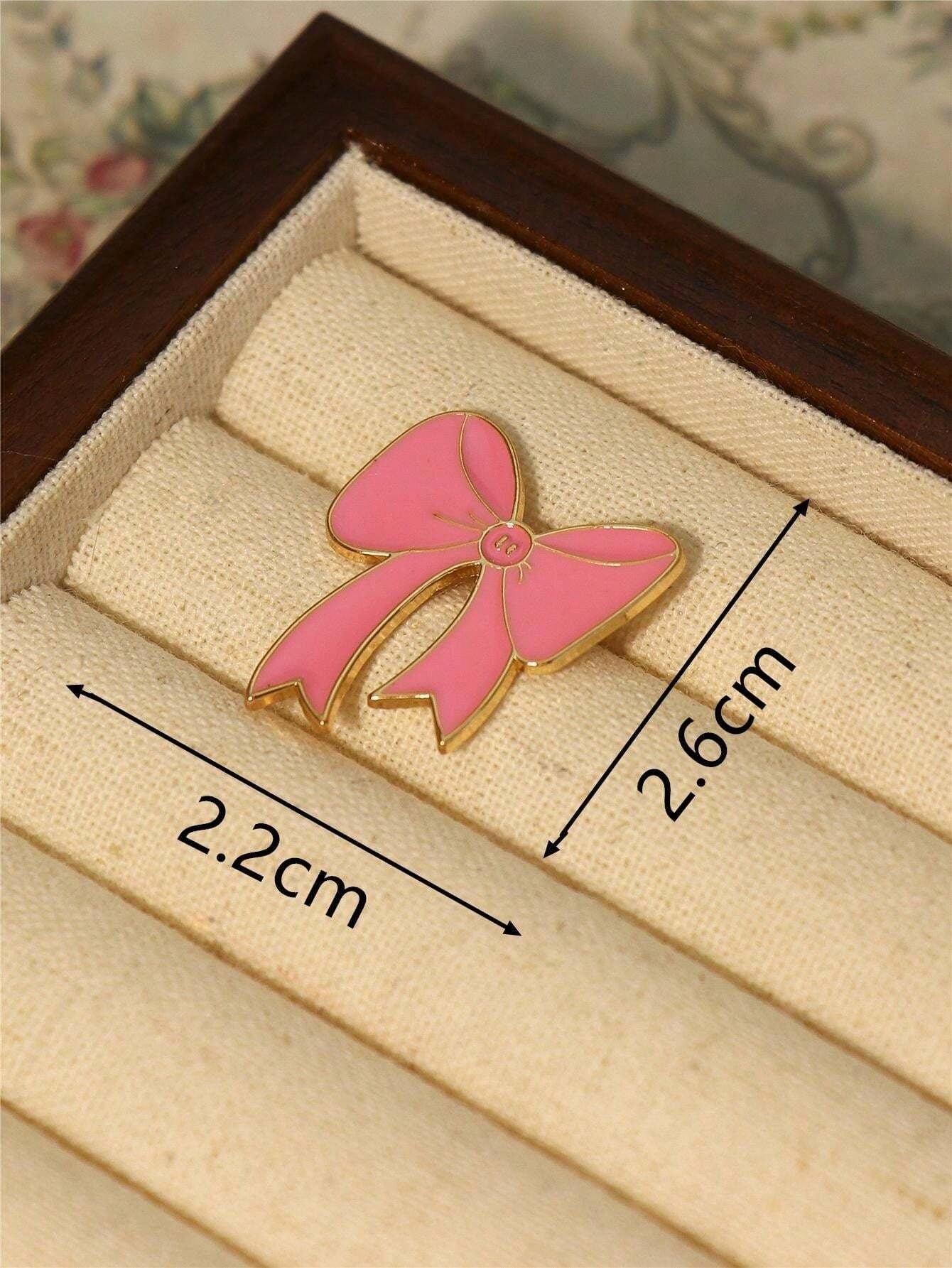 SHEIN Yuan Shuo بروش فراشة وردية للحقيبة أو الملابس