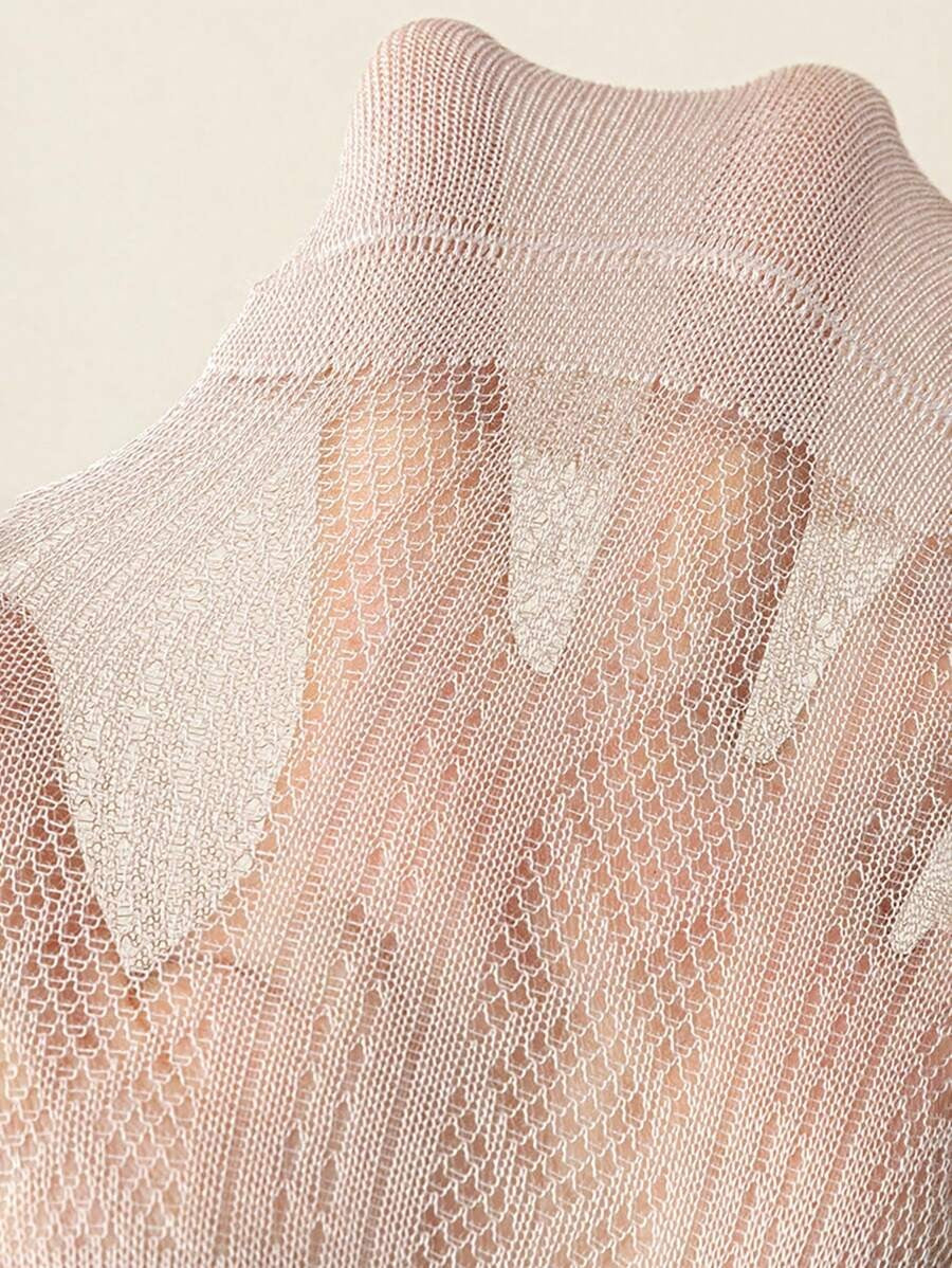 SHEIN جوارب كاحل نسائية 5 أزواج شفافة