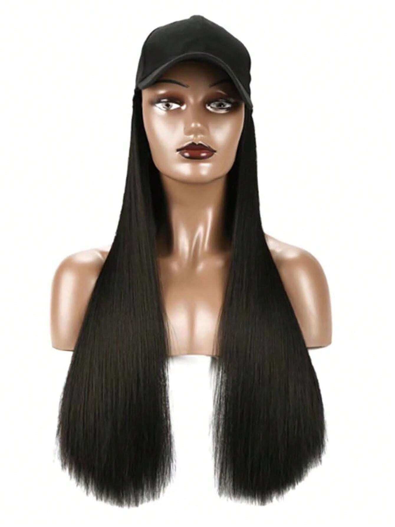SHEIN كاب بباروكة شعر طويل مستقيم ستايل ناعم وطبيعي